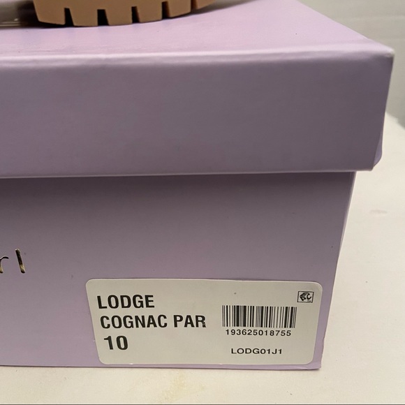 New in box Madden Girl lodge cognac chunky boots sz 10 with animal print laces - Picture 11 of 13